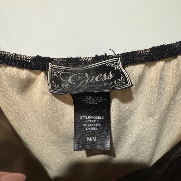 Vintage Guess Babydoll Lace Polka Dot Women's Top| Y2K| - Picture 4 of 5